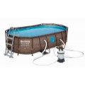 Bazén Power Steel Rattan Swim Vista 488 x 305 x 107 cm - 56946
