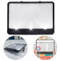 Čítacia lupa s LED osvetlením PAGE BRIGHT 18 x 14 cm, 3x
