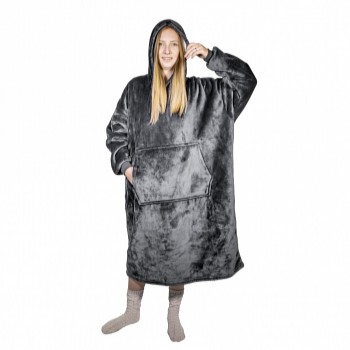 Televízna mikina s kapucňou HOODIE, S-XXL, sivá