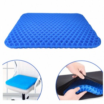 Gélový podsedák s poťahom COMFY 38 x 36 x 3 cm, modrý MGP2