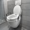 Zvýšené sedadlo na WC s poklopom a madlami DELUXE BTM580