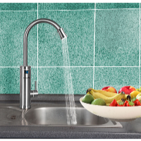 HomeLife Batéria s elektrickým ohrevom vody INOX DIGITAL SDR-18DC-3H