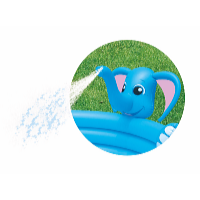 Bestway Detský bazén Sloník so sprchou 152 x 74 cm