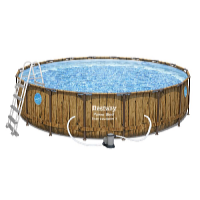 Bestway Bazén Power Steel Wood Swim Vista 5,49 x 1,22 m set vrátane príslušenstva