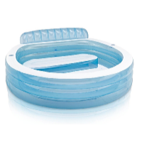 Intex Nafukovací bazén so sedačkou 229 x 218 x 79 cm