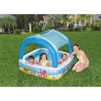 Bestway Detský bazén so strieškou 140 x 140 x 114 cm