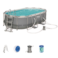 Bestway Bazén Power Steel 4,27 x 2,5 x 1 m set vrátane príslušenstva