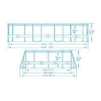 Bestway Bazén Power Steel Stacked Stone Swim Vista 4,27 x 2,5 x 1 m set vrátane príslušenstva