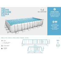 Bestway Bazén Power Steel 7,32 x 3,66 x 1,32 m set vrátane príslušenstva