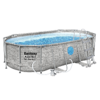 Bestway Bazén Power Steel Stacked Stone Swim Vista 4,27 x 2,5 x 1 m set vrátane príslušenstva