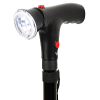 HomeLife Vychádzková skladacia palica so svetlom BH033