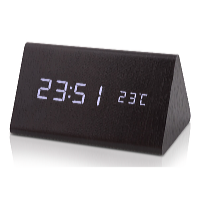 Platinium Drevený digitálny LED budík WAC-027