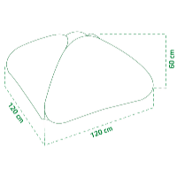 Garden King Samoskladací fóliovník Spring 120 x 120 x 60 cm PM-1298