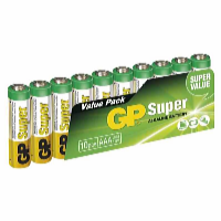 GP Batteries Alkalická batéria GP 1,5V AAA 10 ks