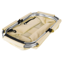 HomeLife Nákupný skladací košík 47 x 27 x 24 cm béžový