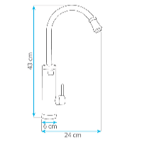 HomeLife Batéria s elektrickým ohrevom vody INOX DIGITAL SDR-18DC-3H