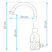 HomeLife Batéria s elektrickým ohrevom vody WALL TERMO QUICK SDR-11C-3
