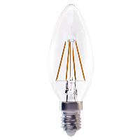 Emos LED žiarovka filament candle 4W E14 teplá biela