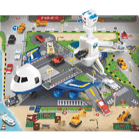 Kids World Hracia súprava lietadlo s rampou - polícia, 35 x 35 x 20 cm