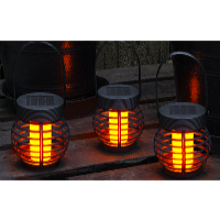 Garden King Solárny LED lampáš závesný 3 ks, teplá biela SL-1003