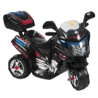 Kids World Detská elektrická motorka Rallye čierna