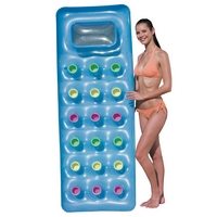 Bestway Nafukovacie lehátko Fashion s okénkom modrá