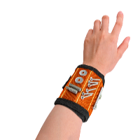 Profi Tools Magnetický náramok pre kutilov, 32 x 9 cm, oranžový