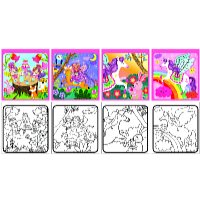 Concorde Kúzelné maľovanky - jednorožci a víly