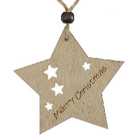 MagicHome Vianočná ozdoba závesná hviezdička 5 ks