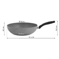 De Gusto Wok panvica STONITE 30 cm s odnímateľnou rukoväťou