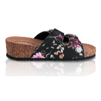 Fit Walk Dámske korkové šľapky kvetiny 40