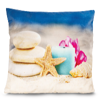 HomeLife LED svietiaca obliečka na vankúš Pláž 40 x 40 cm