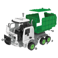 Kids World Logická stavebnica LOGIS AUTO smetiari