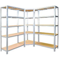 Profi Tools Kovový rohový regál ZEUS 180 x 90 x 70 x 40 cm 5 políc TC-081