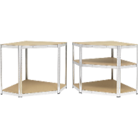 Profi Tools Kovový rohový regál ZEUS 180 x 90 x 70 x 40 cm 5 políc TC-081