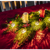 Platinium Svetelná LED reťaz 10 diód, kovové vločky, 1,6 m, teplá biela