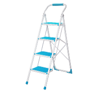 Profi Tools Schodíky do domácnosti PROFI 4x1 priečky, modré JZ919-4B