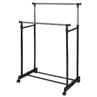 HomeLife Pojazdný stojan na šaty Double