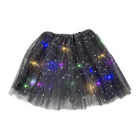 Kids World LED svietiaca sukňa Glow Princess čierna
