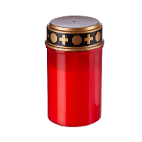 HomeLife Elektrická sviečka LED s časovačom červená