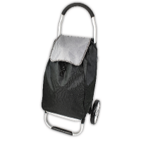 HomeLife Nákupná taška na kolieskach CARRY 53 litrov čierna