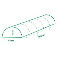 Garden King Záhradný tunel 500 x 40 x 60 cm