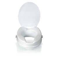 HomeLife Zvýšené sedadlo na WC s poklopom BT430