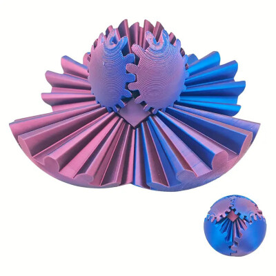 Kids World 3D Gear Ball modrofialový