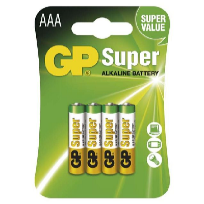 GP Batteries Alkalická batéria GP 1,5V AAA 4 ks