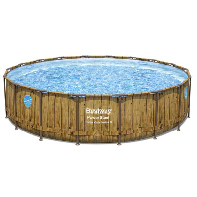 Bestway Bazén Power Steel Wood Swim Vista 5,49 x 1,22 m bez filtrácie