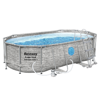 Bestway Bazén Power Steel Stacked Stone Swim Vista 4,27 x 2,5 x 1 m set vrátane príslušenstva