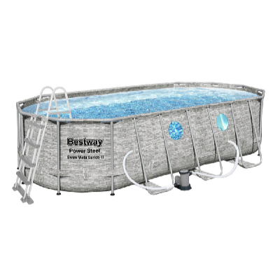 Bestway Bazén Power Steel Stacked Stone Swim Vista 5,49 x 2,74 x 1,22 m set vrátane príslušenstva