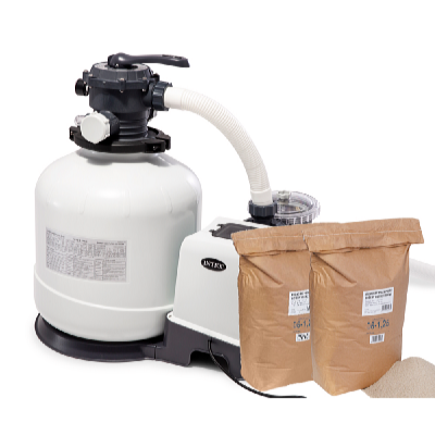 Intex Piesková filtrácia KRYSTAL CLEAR 9200 l/hod s filtračným pieskom 2x 25 kg