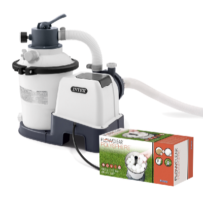 Intex Piesková filtrácia KRYSTAL CLEAR 2000 l/hod SX925 s filtračnou náplňou Polysphere 500 g